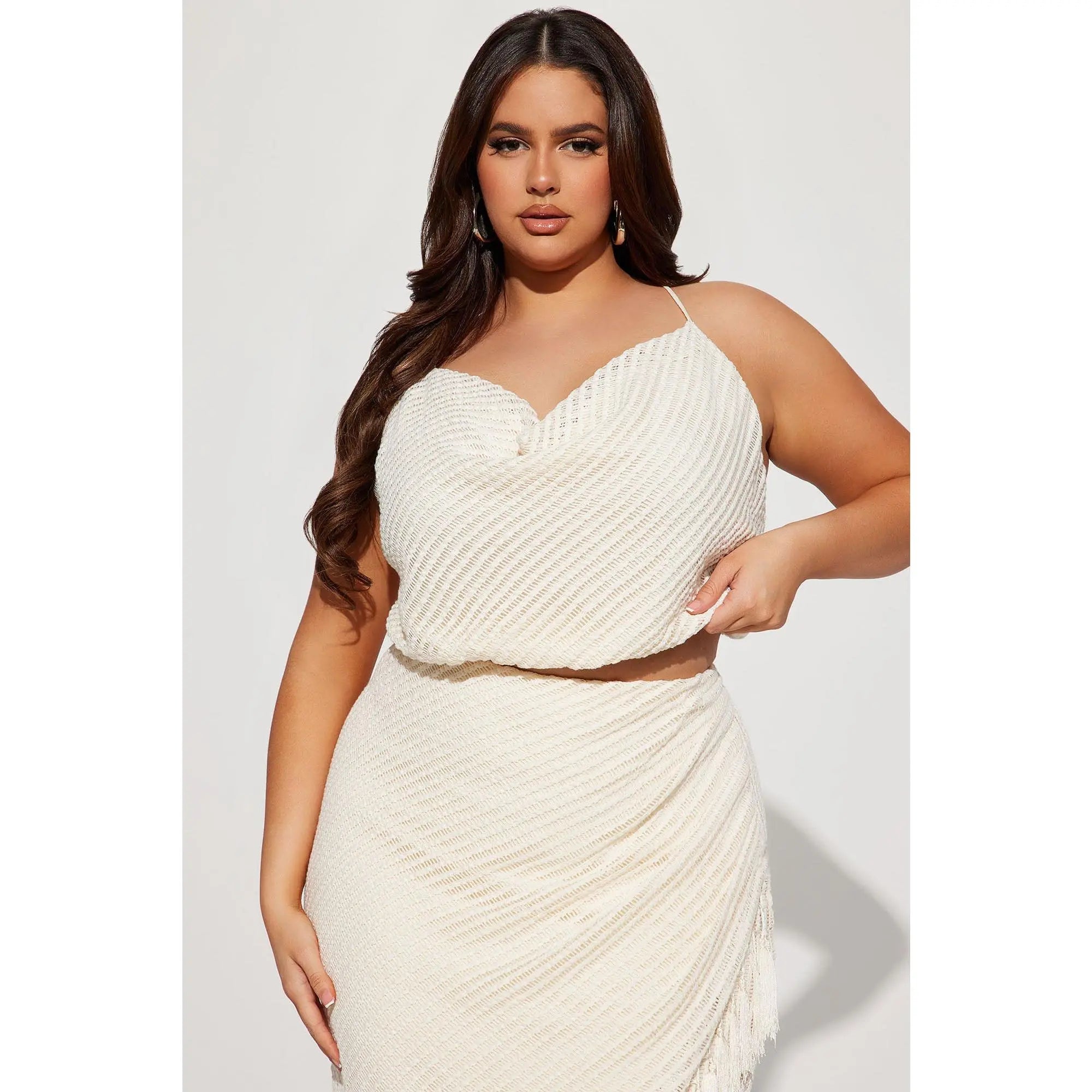 Chic Cream Vacation Skirt Set - Effortless Elegance for Your Summer Getaway