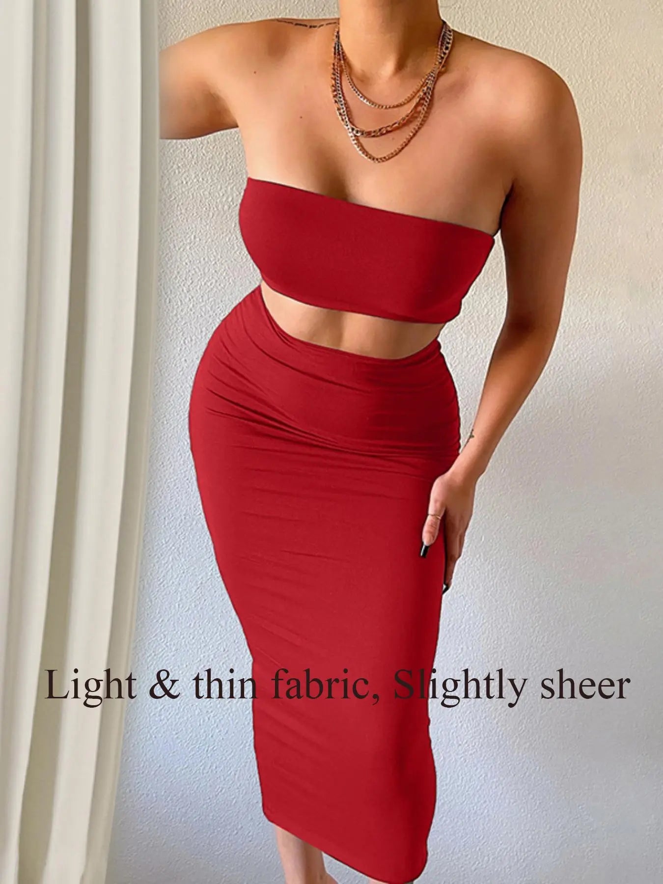 Chic Women's 2-Piece Backless Crop Top and High Waist Skirt Set for Effortless Summer Style