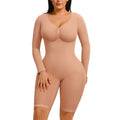 Elevate Your Style with the Feelingirl Women's Long Sleeve V-Neck Tummy Control Bodysuit - Perfect for Every Occasion!