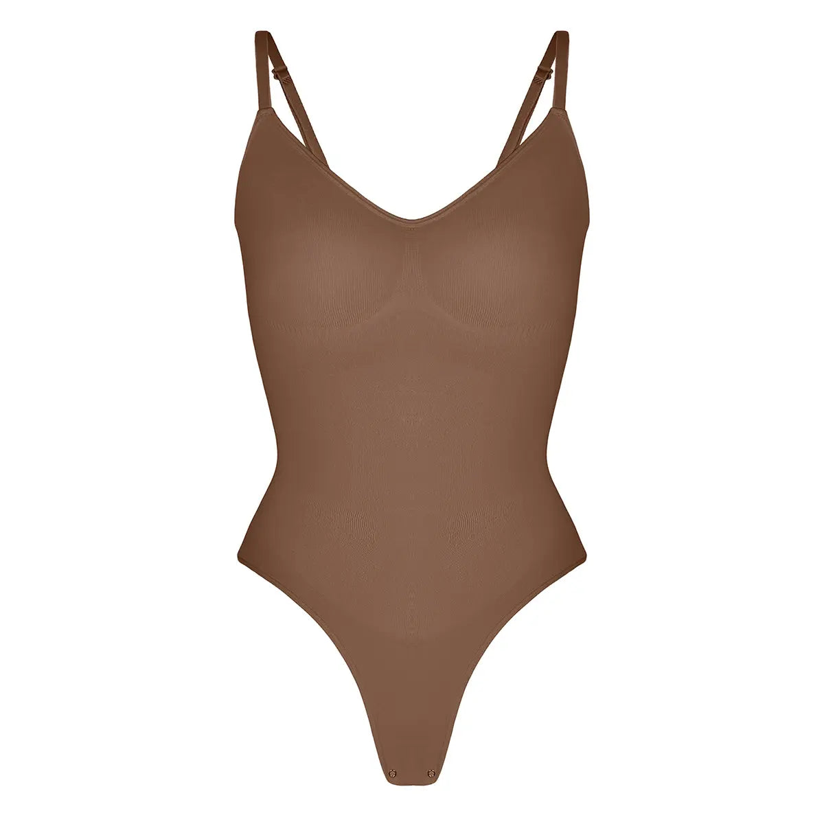 Feelingirl Seamless Covered Bust Thong Bodysuit - Women's Comfort Shapewear for Summer