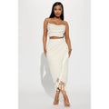 Chic Cream Vacation Skirt Set - Effortless Elegance for Your Summer Getaway